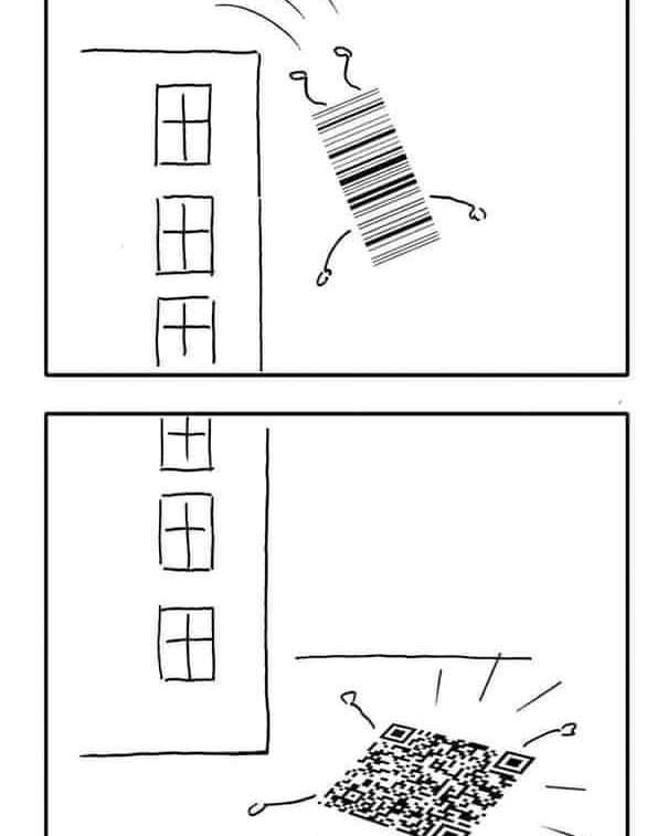 Muslim Coder - How bar code becomes QR code 😂... | Facebook