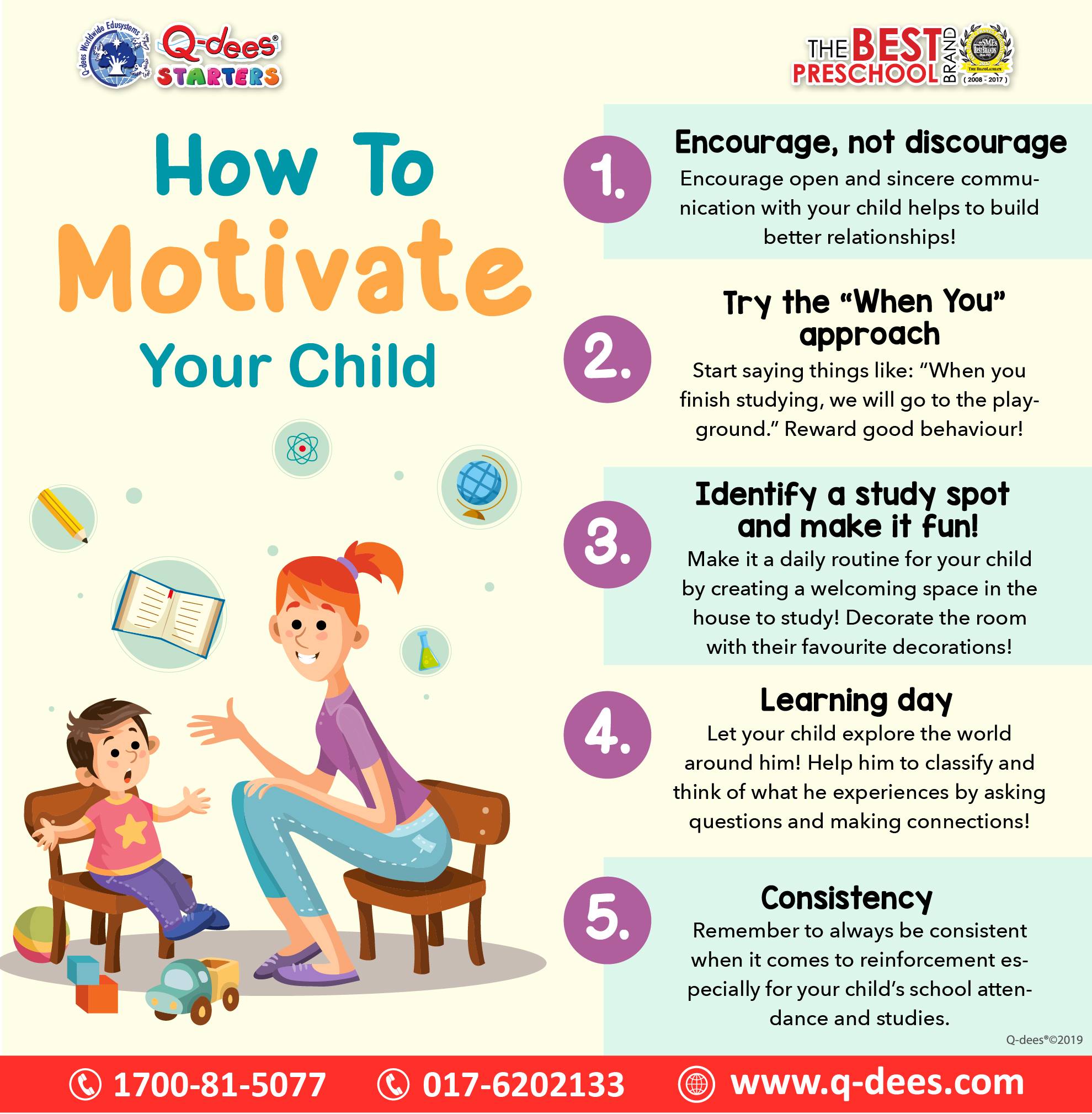How to motivate your child... - Official Q-dees Worldwide | Facebook