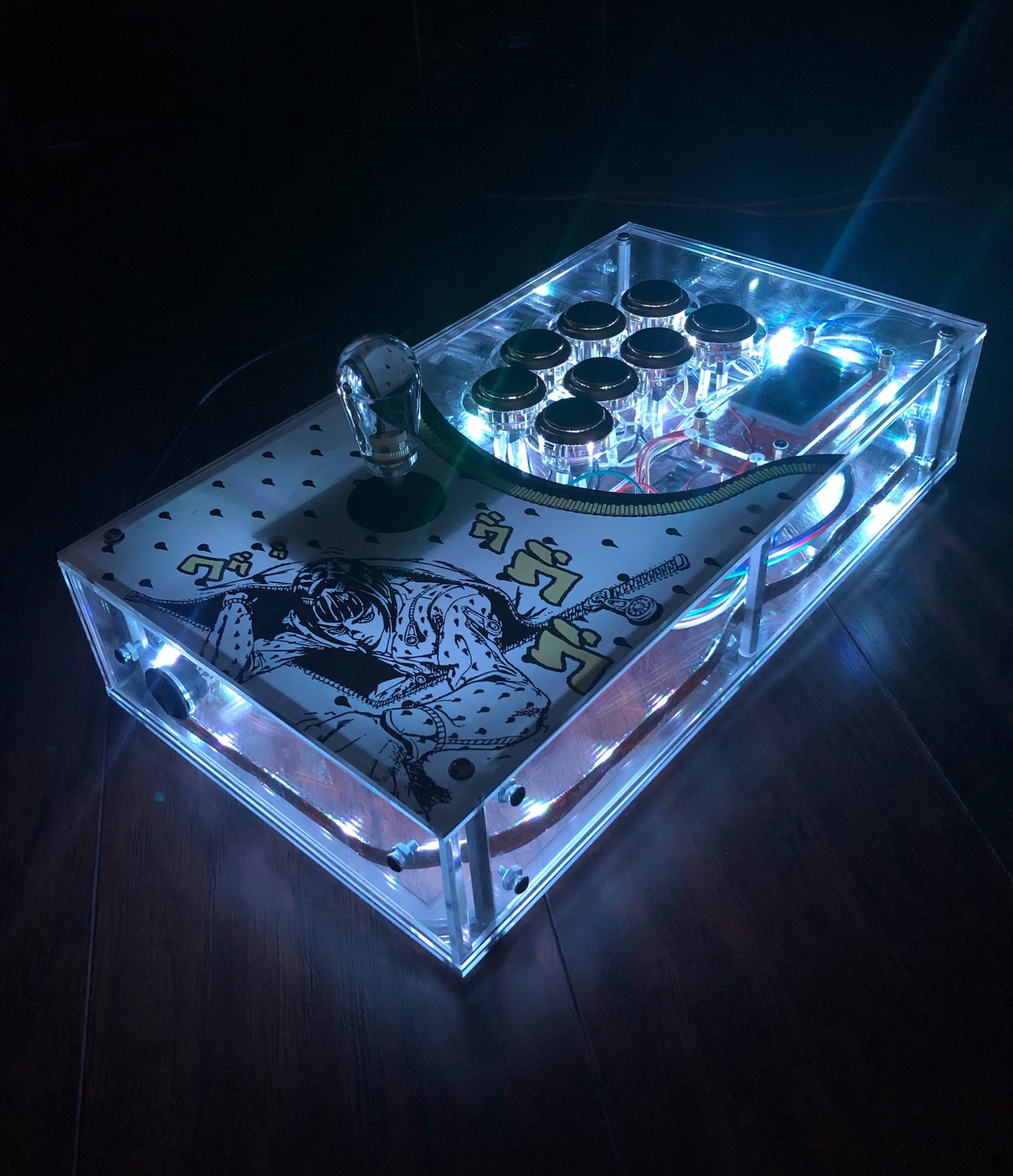 Eternal Rival - A custom fight stick enclosure with LED...