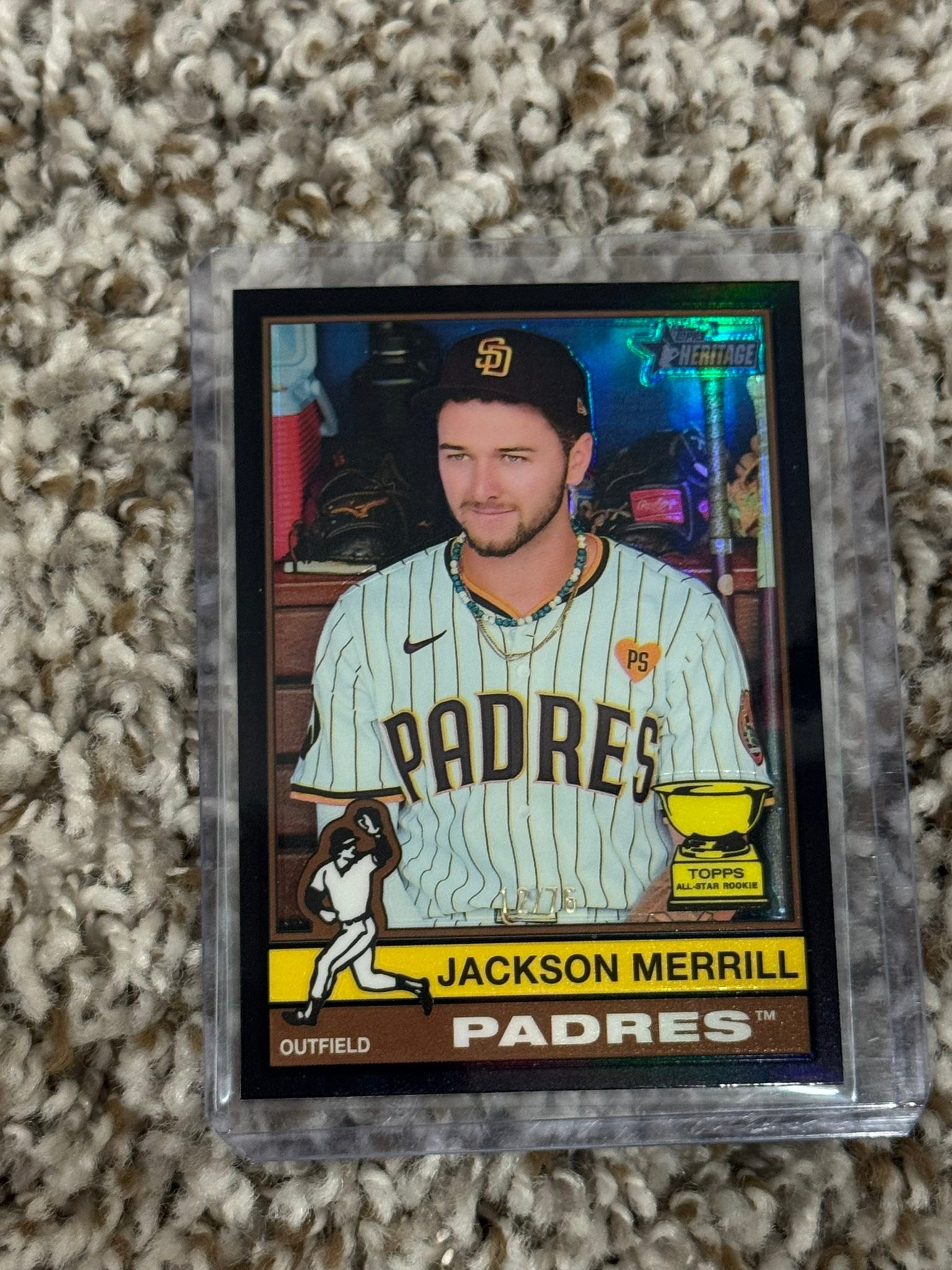 Jackson Merrill 2025 Topps Heritage card hype