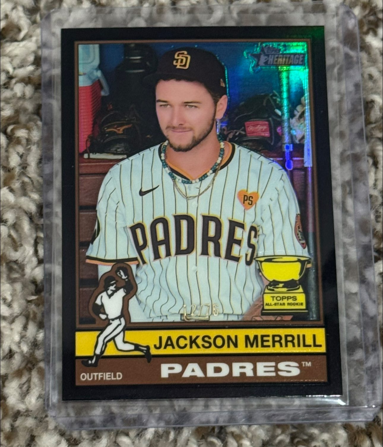 Jackson Merrill 2025 Topps Heritage card hype