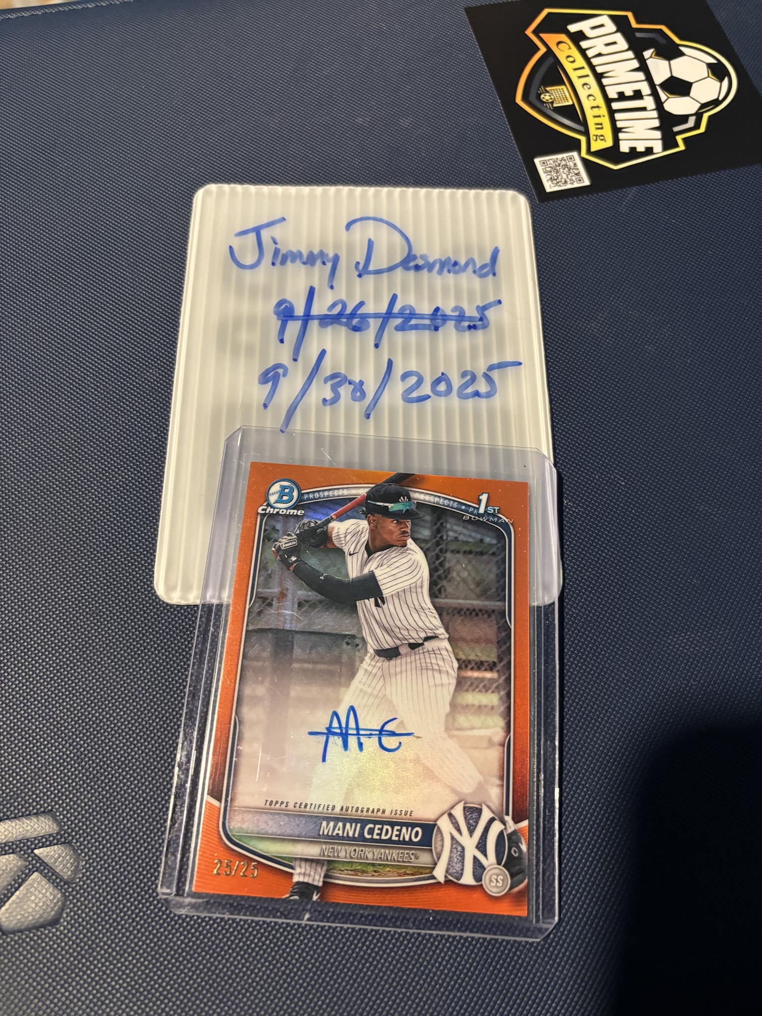 2025 Bowman Chrome Mani Cedeno auto 25/25 for sale