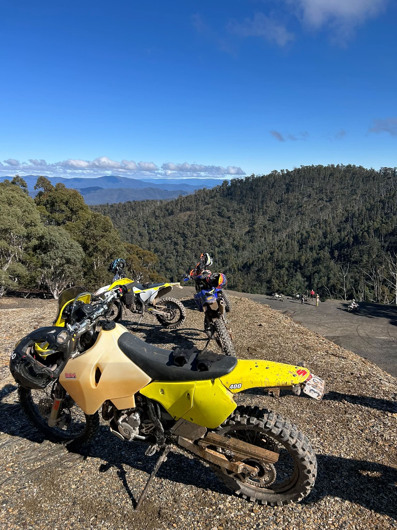 For those interested in camping trips the DR-Z4s works very well