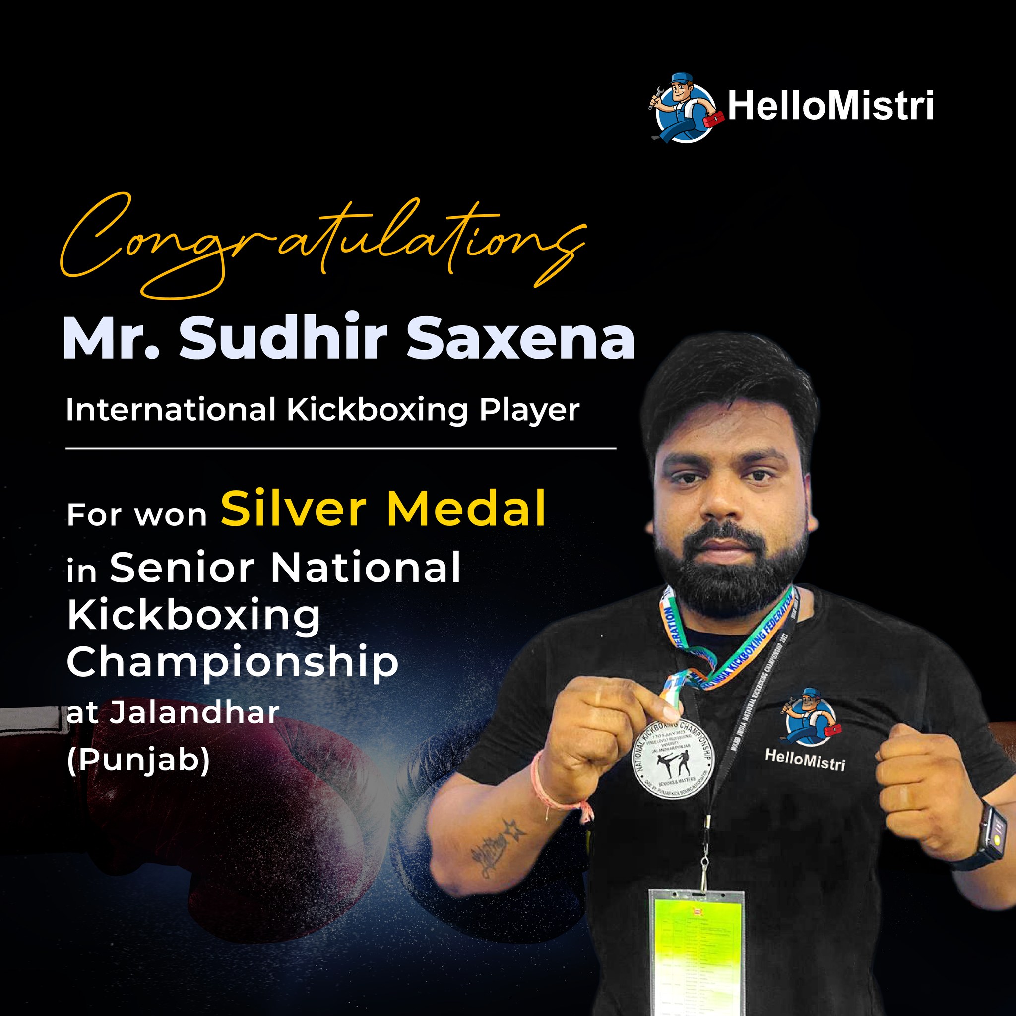 Hello Mistri - Congratulations on winning the silver... | Facebook