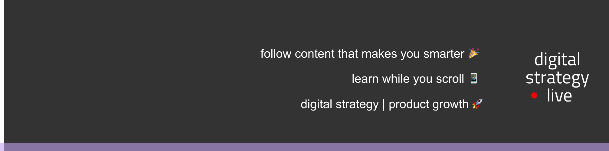 Digital Strategy Live