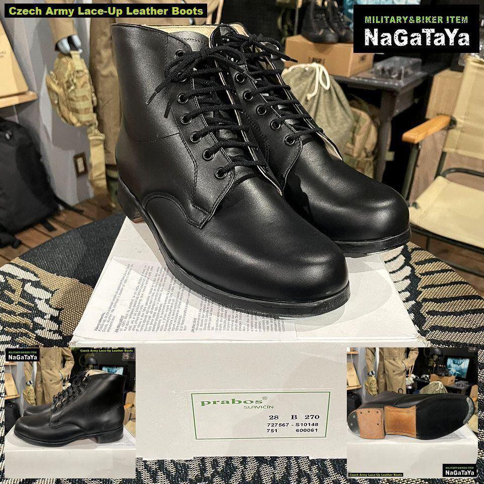 デッドストック 新品 チェコ軍放出品 編み上げ スチールトゥ