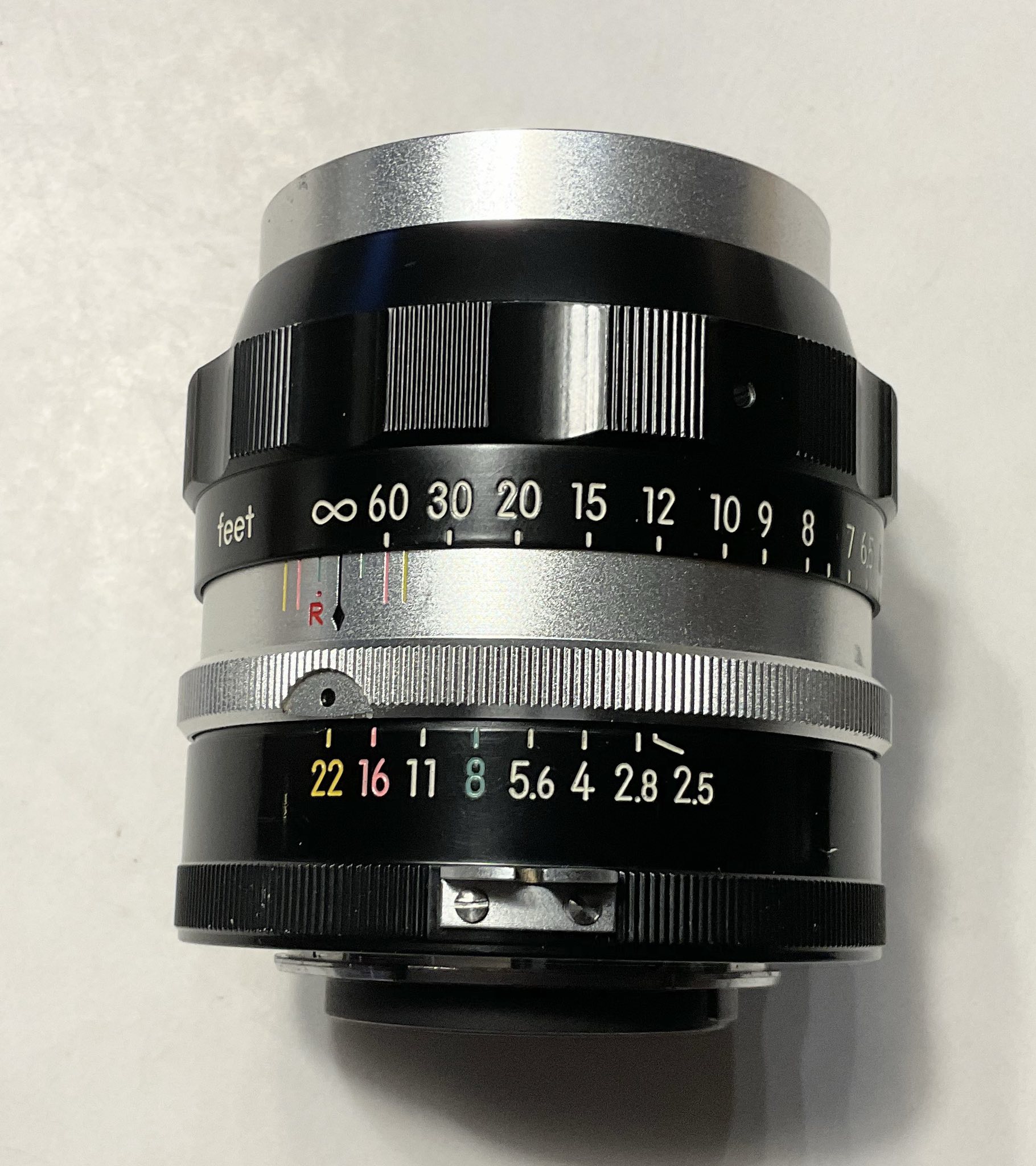 Nikkor 105mm f2.5 lens evolution