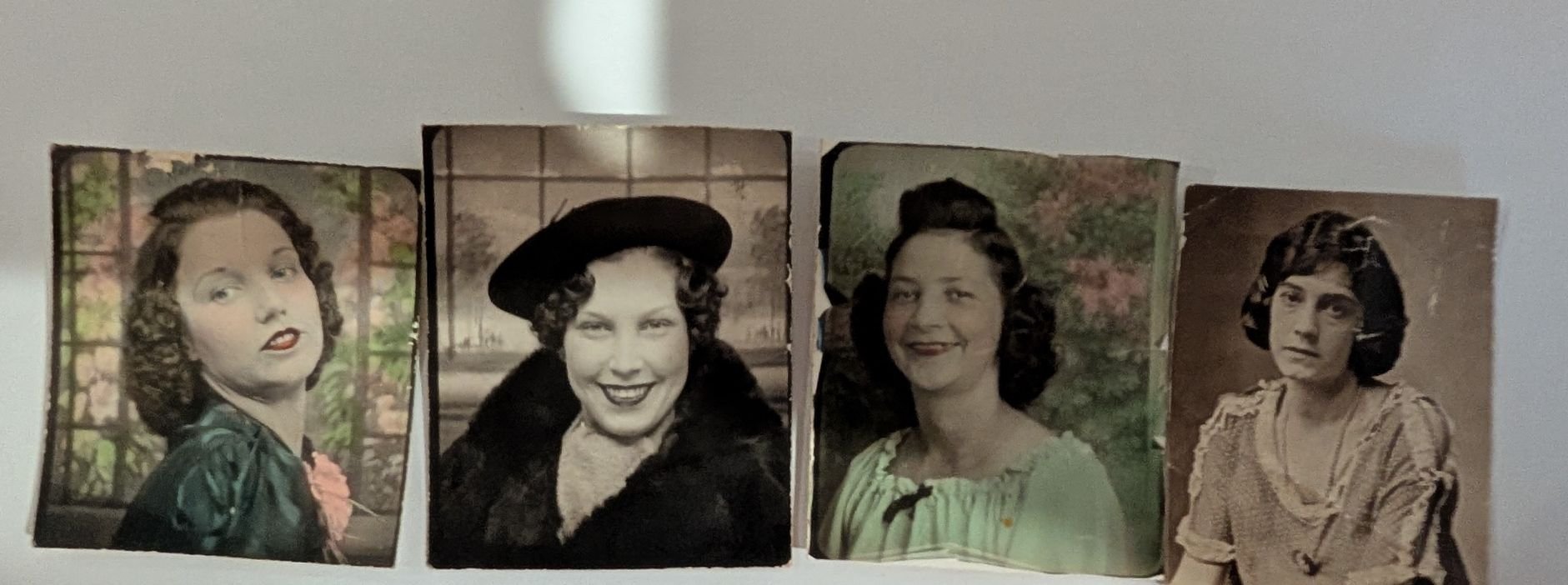 Vintage photos of Thelma Davis and friends from the 1930s-1940s