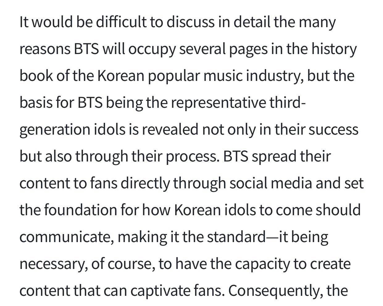 You know what I've been noticing in BTS interviews lately? First