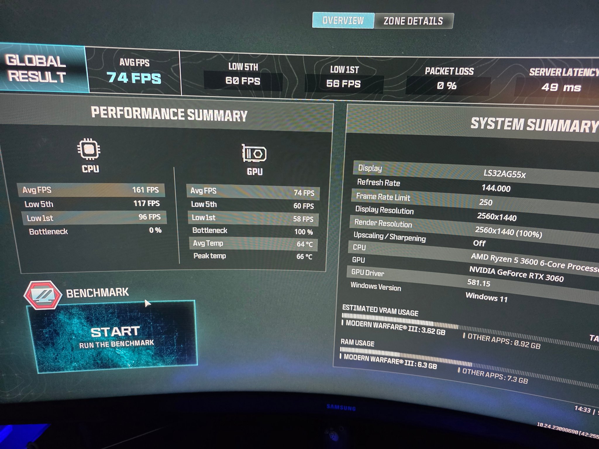 What fps can I expect from an i5 11400 and RTX 3060?
