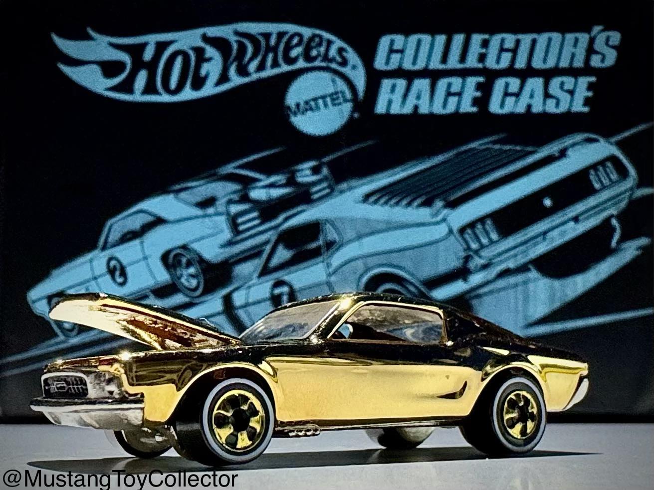 24k gold plated Custom Mustang Hot Wheels