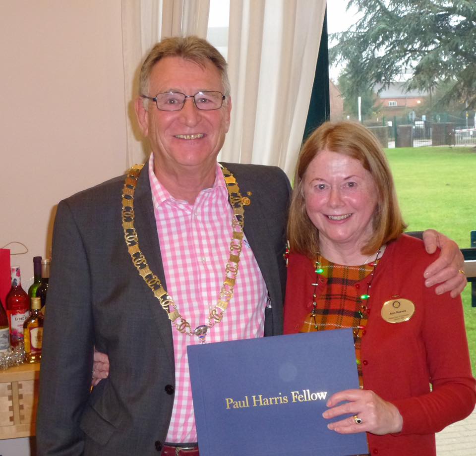 Ann Reeves was presented with... - Rotary Club of Colchester | Facebook