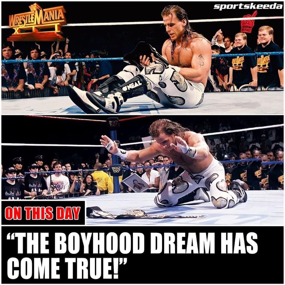 The Boyhood Dream has come true for Shawn Michaels” 28 years ago