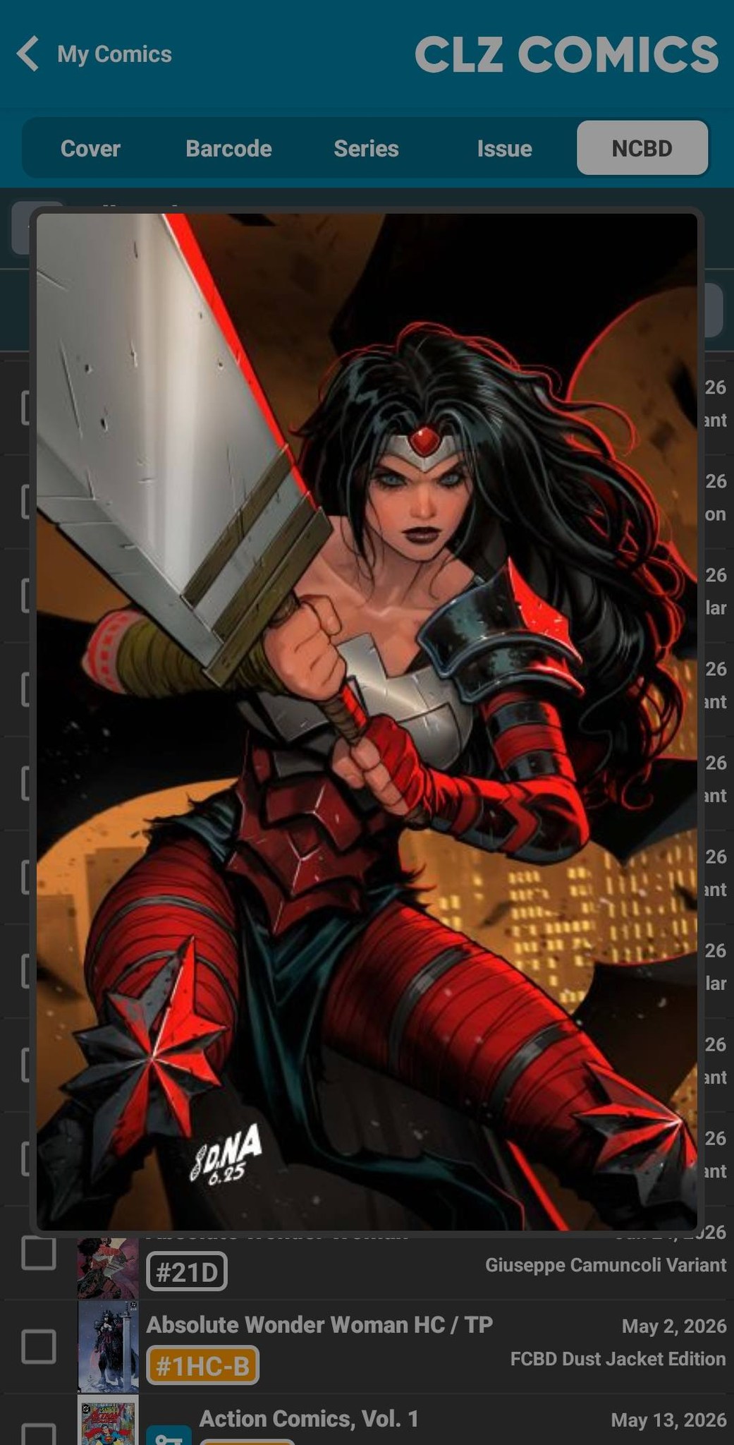 Connected David Nakayama variants in Absolute Batman, Superman