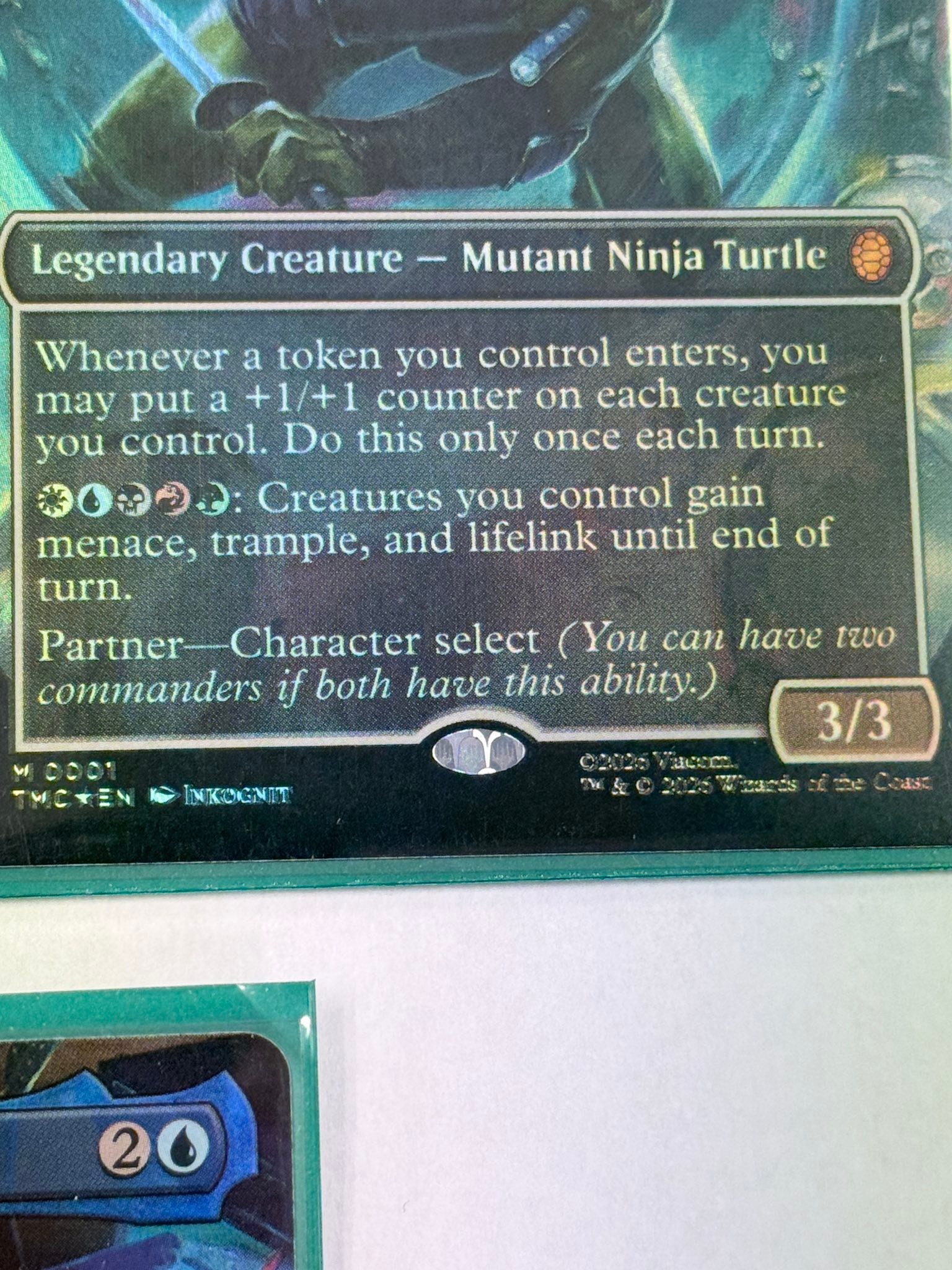 Defective magic cards with printing errors
