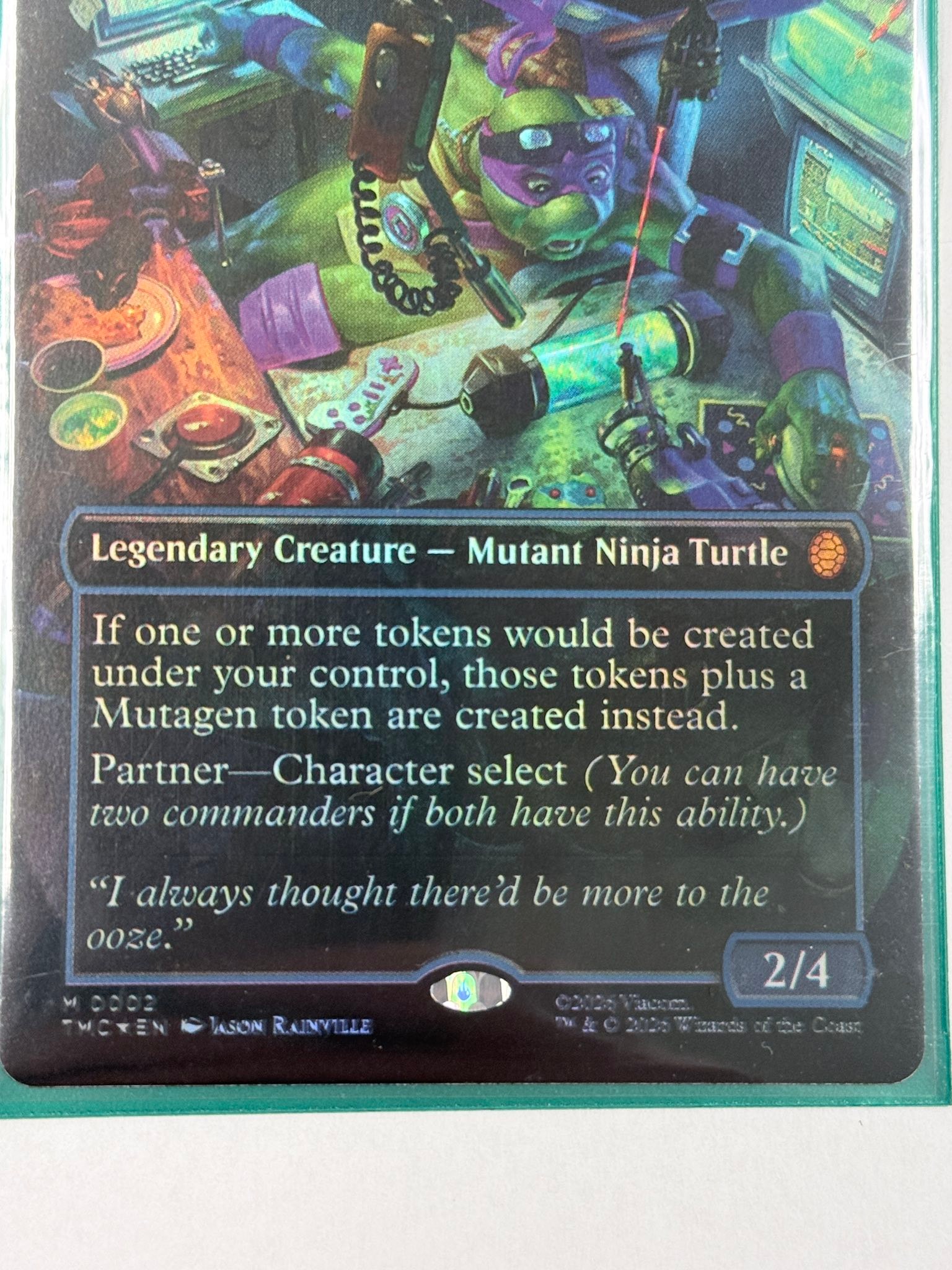 Defective magic cards with printing errors