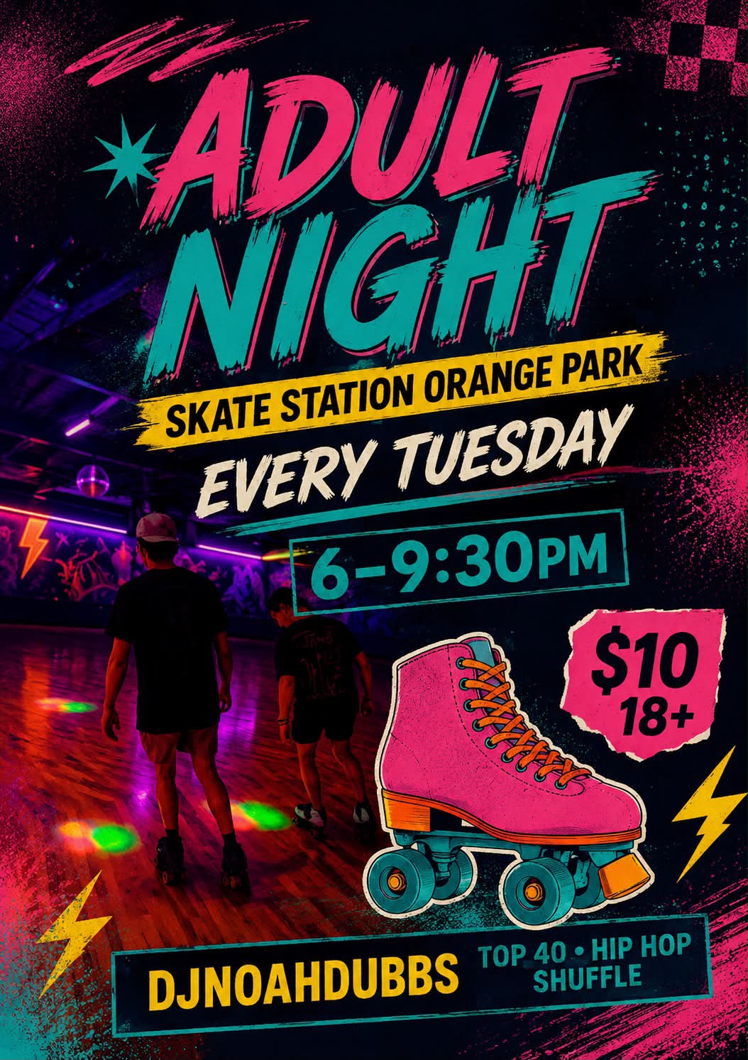 Skatecityjax Eat ,Sleep ,Skate. Tonight 7pm till 10pm .