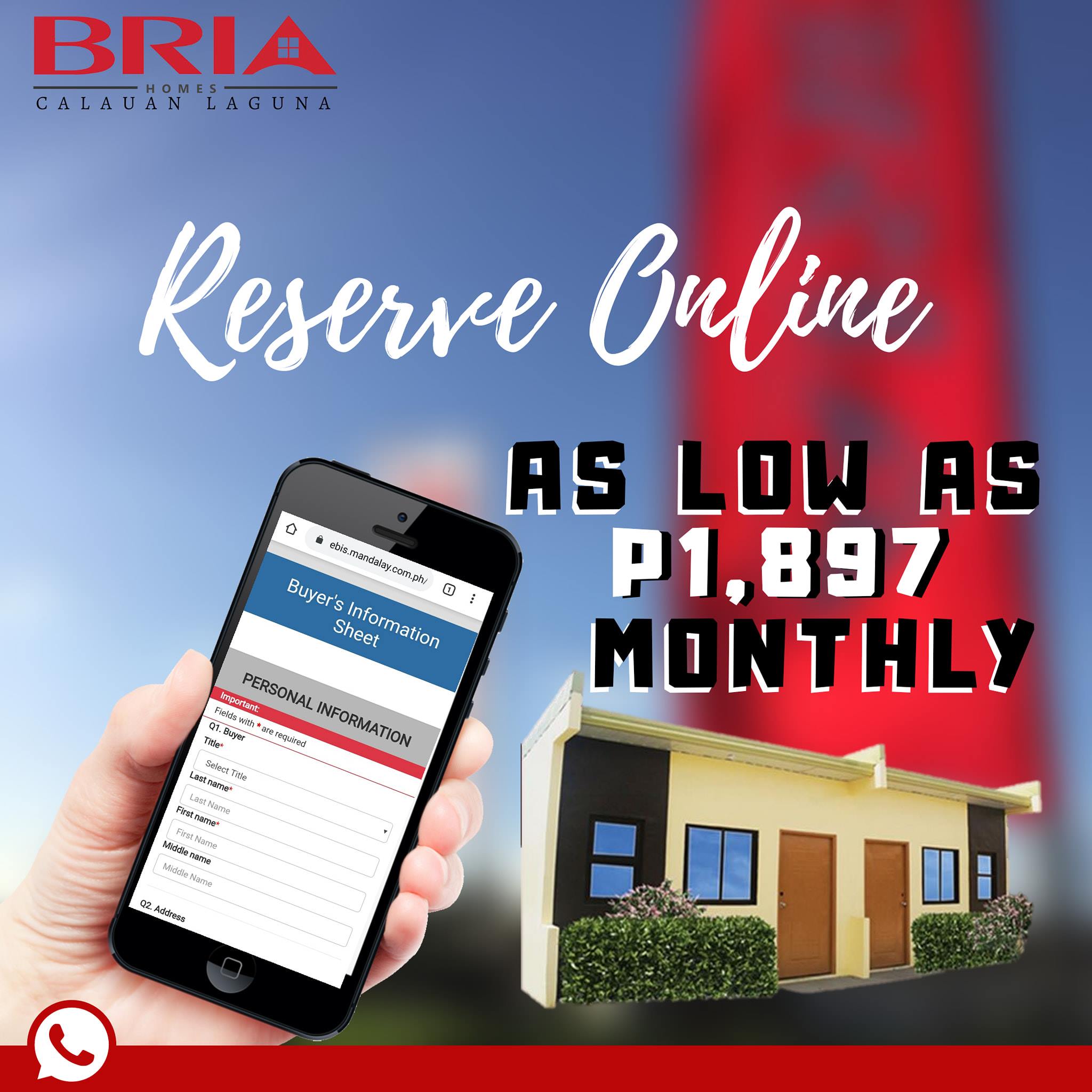 ‼BRIA HOMES CALAUAN ️UPDATED MAP AND PRICELIST‼️ RESERVE YOURS NOW ...