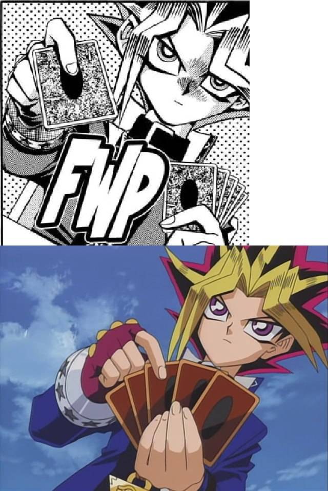 Dark Yugi/Yami Yugi in Yu-gi-oh! Chapter 072 and Yu-gi-oh! Duel