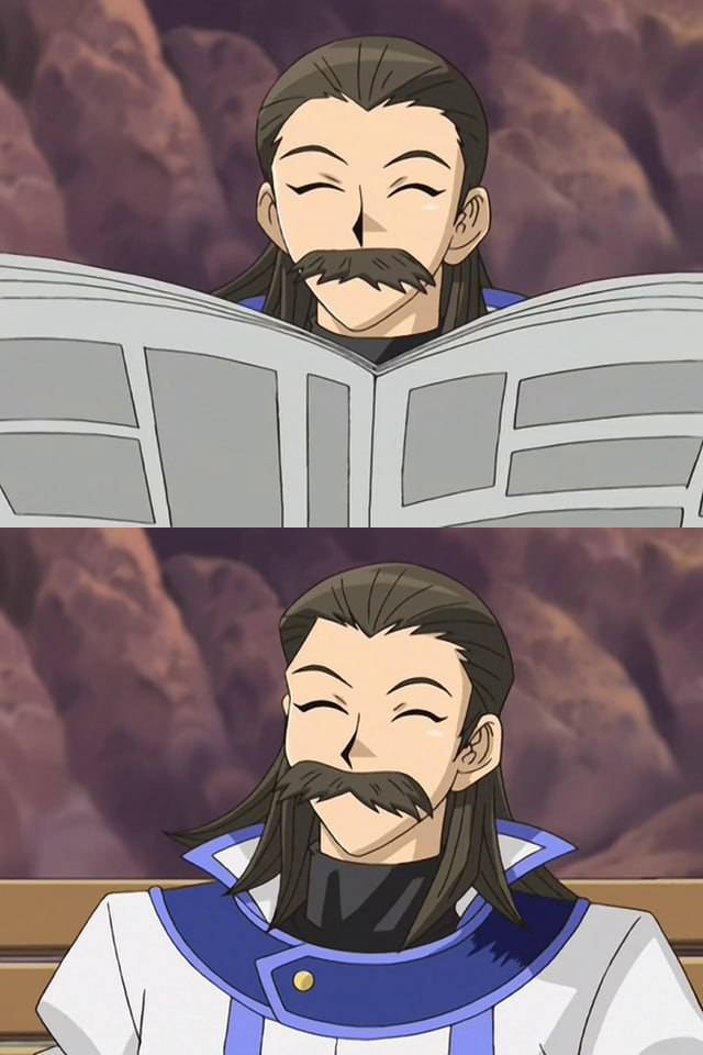 Fubuki Tenjoin/Atticus Rhodes wearing a disguise in Yu-gi-oh! GX