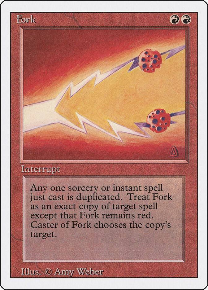 cards like fork mtg FRENCH [Revised Edition] Foreign White Border (FWB) 1994 Abusing Fork