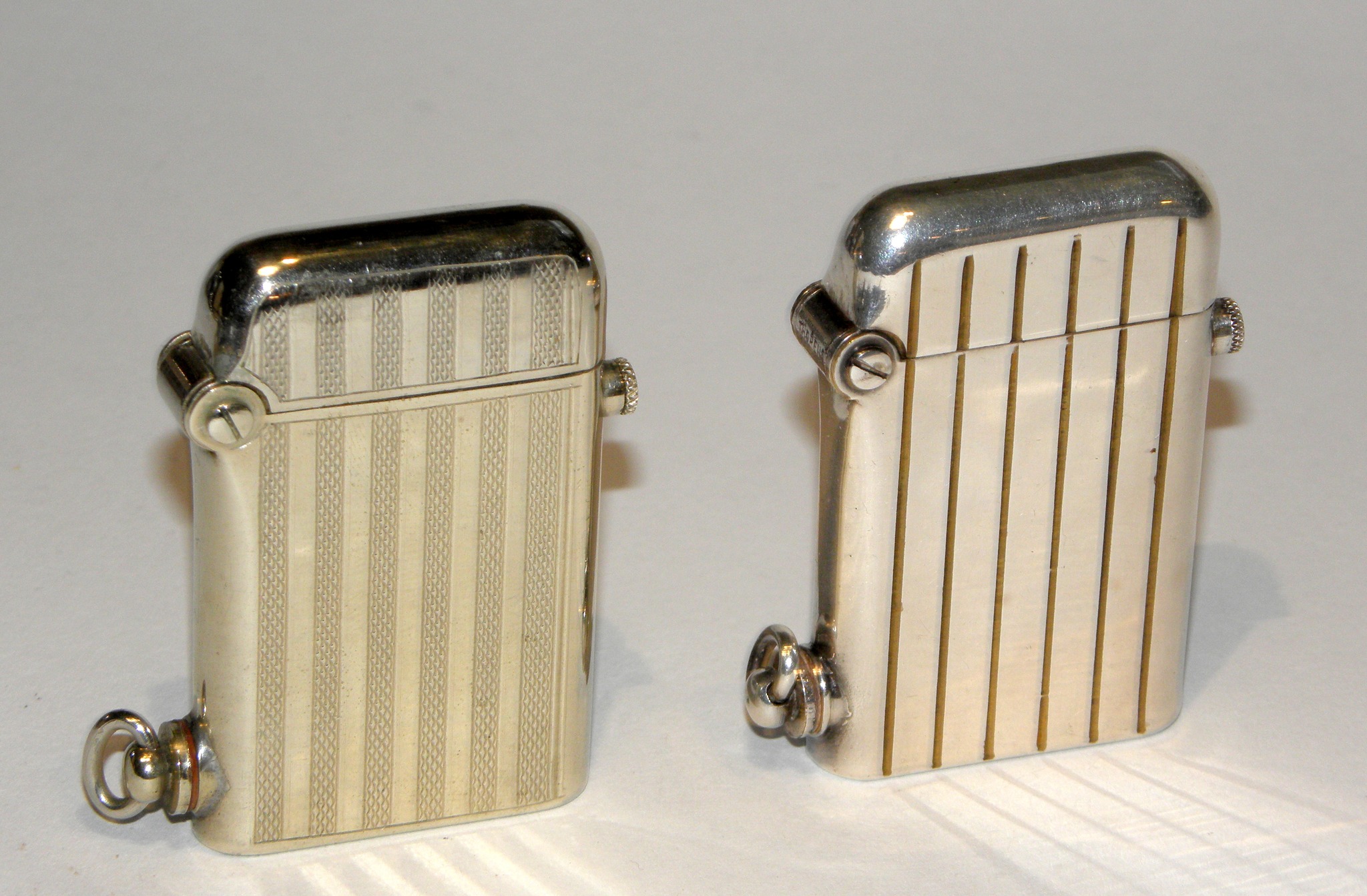 Vintage Thorens automatic pocket lighters from the 1920s