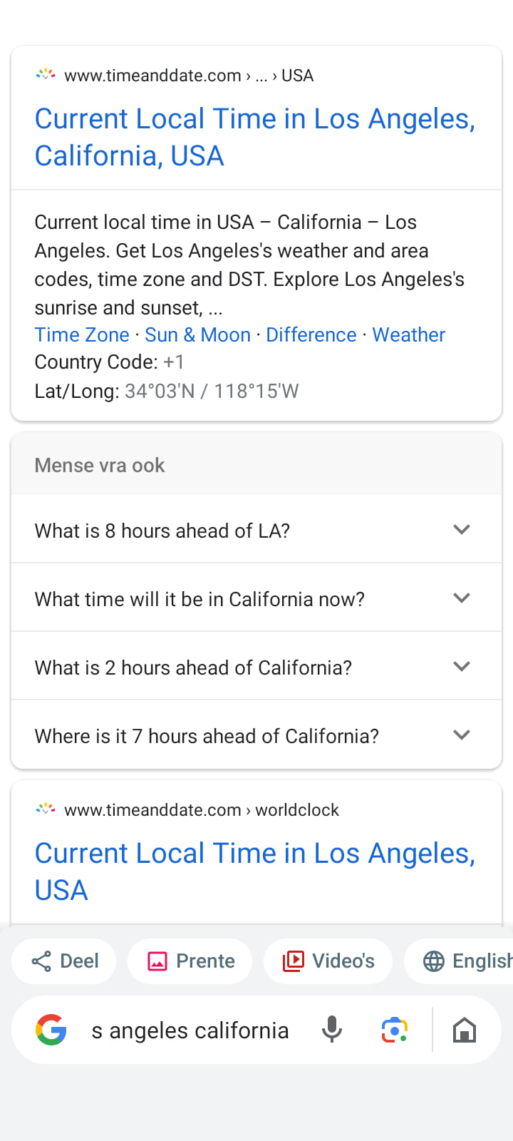 what time is it in california right now