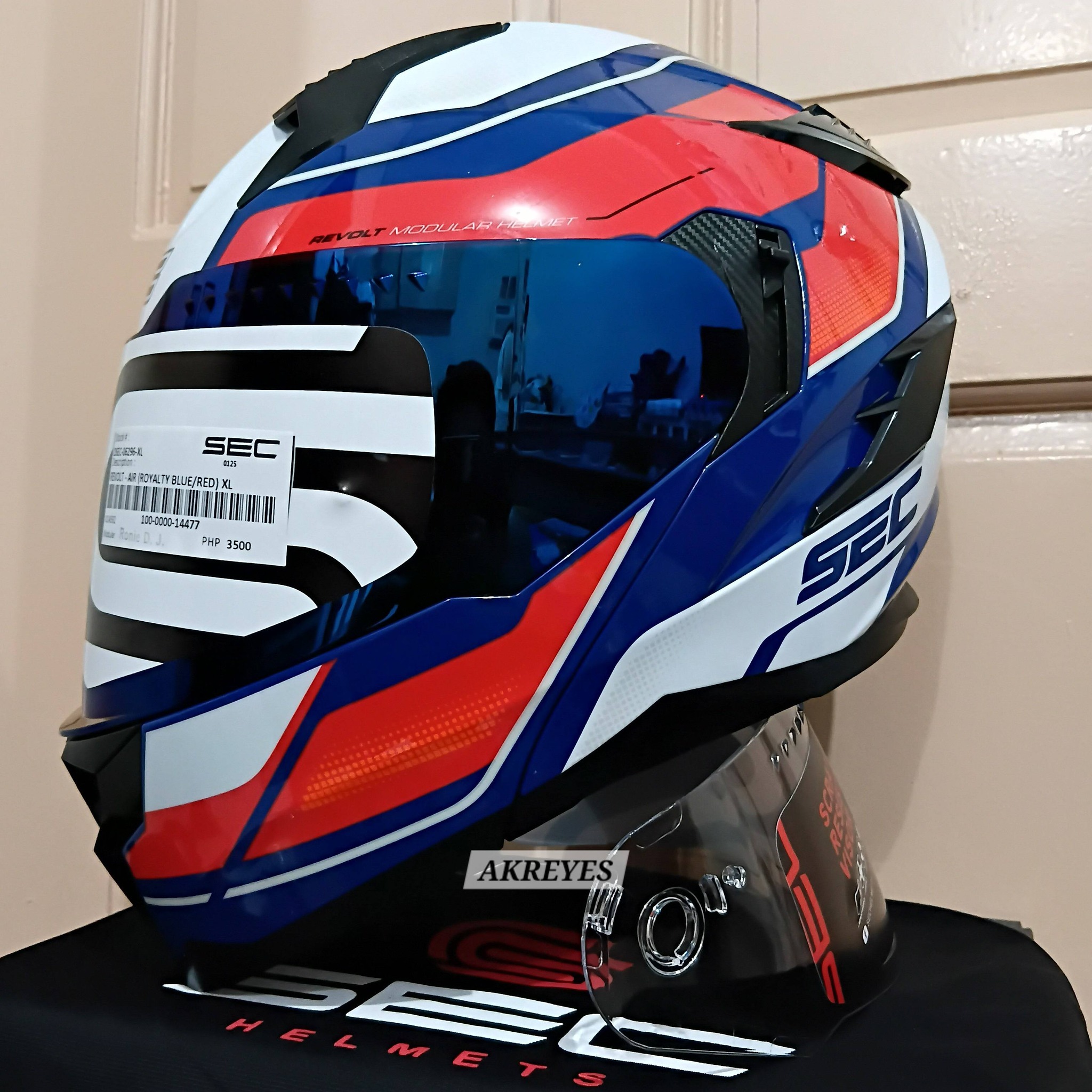Sec revolt air helmet for sale