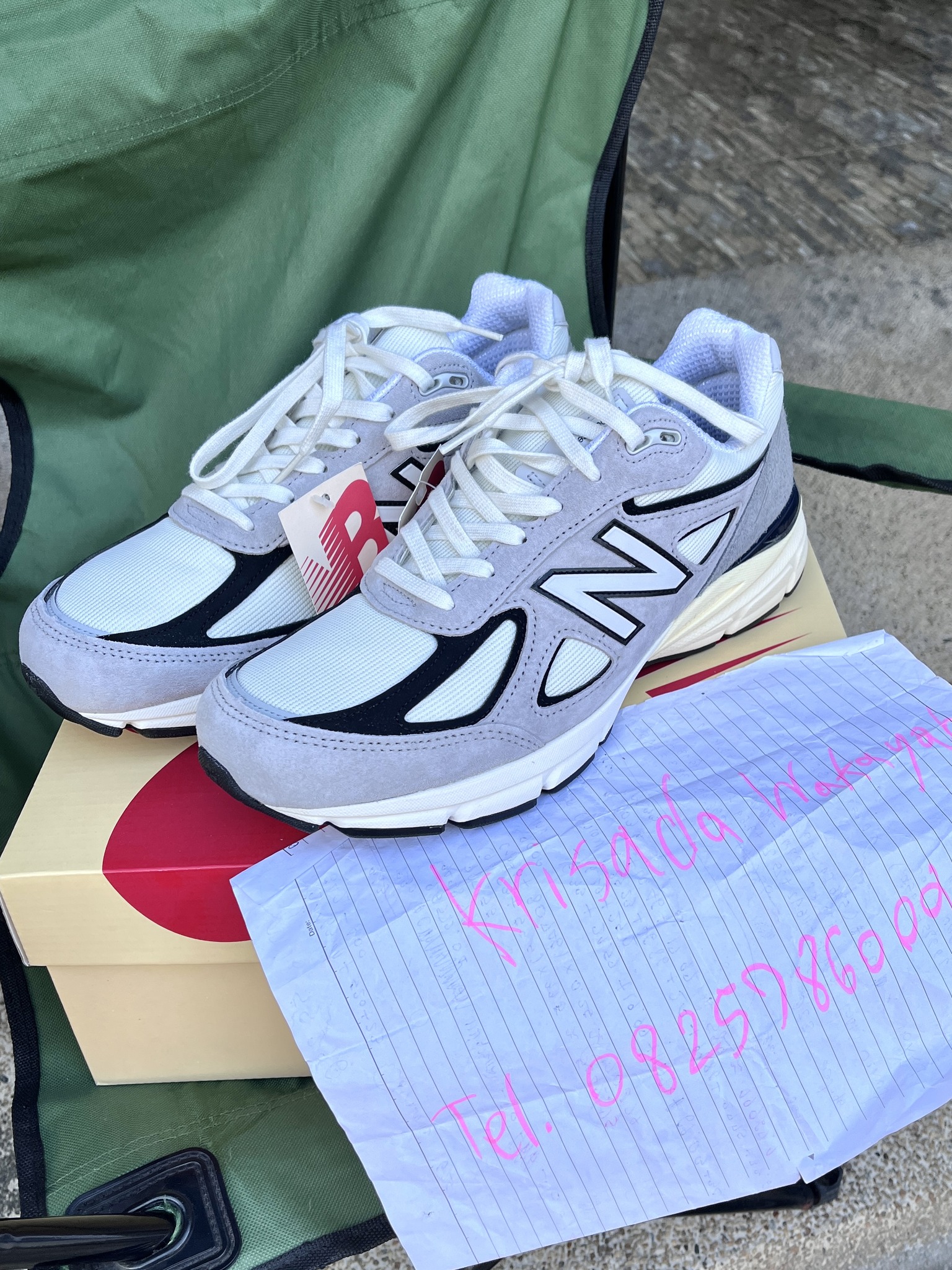 New Balance 990 V4 Grey Black teddy santis U990TG4 size 11 us แค่ 