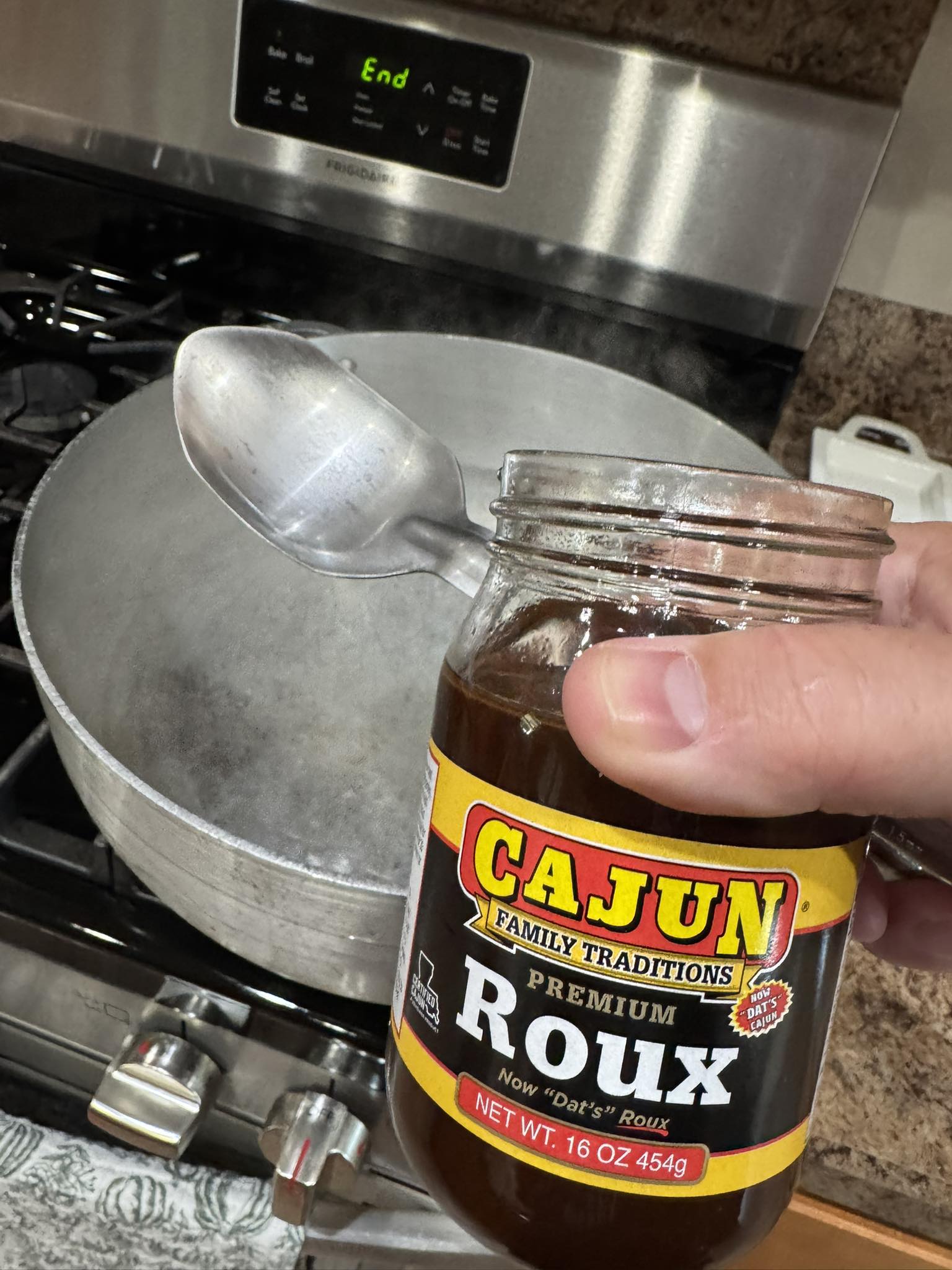 Chris Logan - Jar Roux ‘beb WITH a jar roux spoon 💪🏼... | Facebook