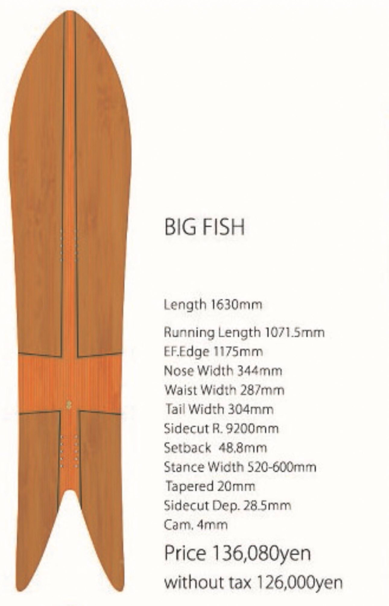 GENTEMSTICK 2017/2018 MODEL BIG FISH ¥75,000 ONO