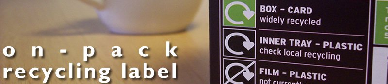 On-Pack Recycling Label OPRL | London