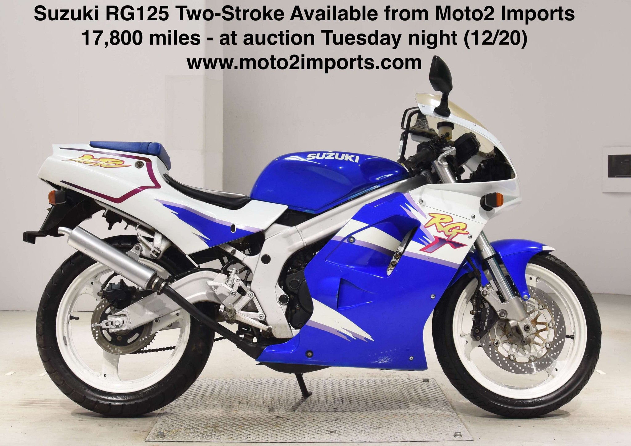 Suzuki RG125 Two-Stroke Available from Moto2 Imports Suzuki RG125