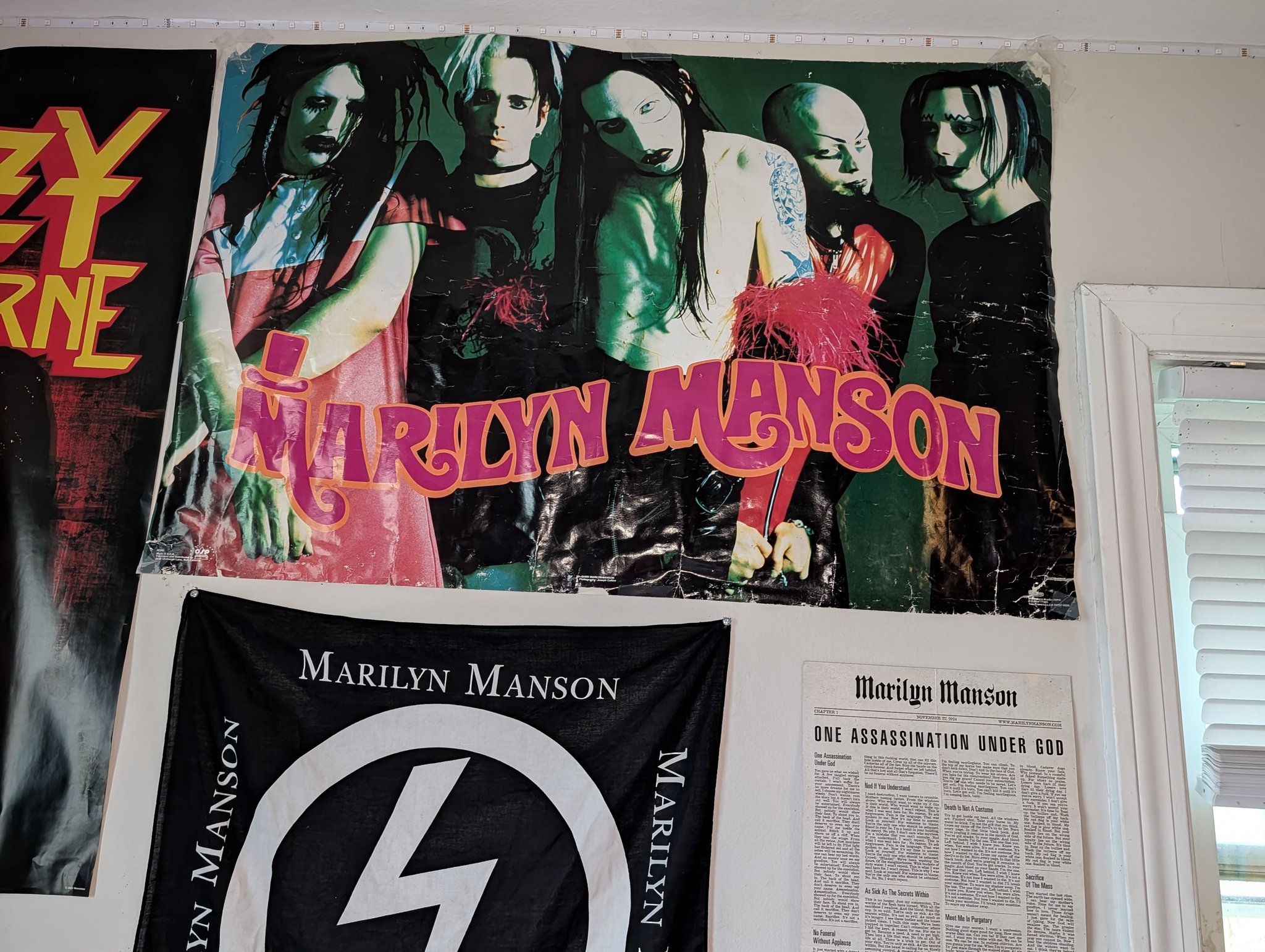 Marilyn Manson flyer for show with Suicidal Tendencies