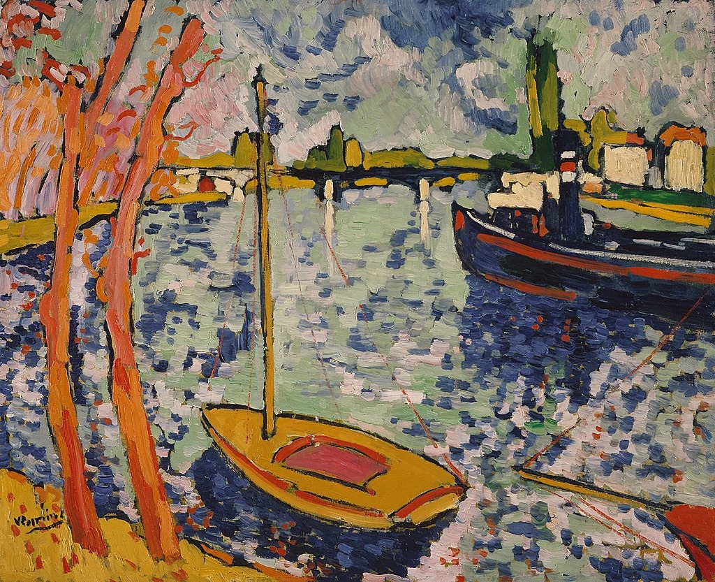 Maurice de VLAMINCK (French painter, 1876 – 1958). The Bridge on
