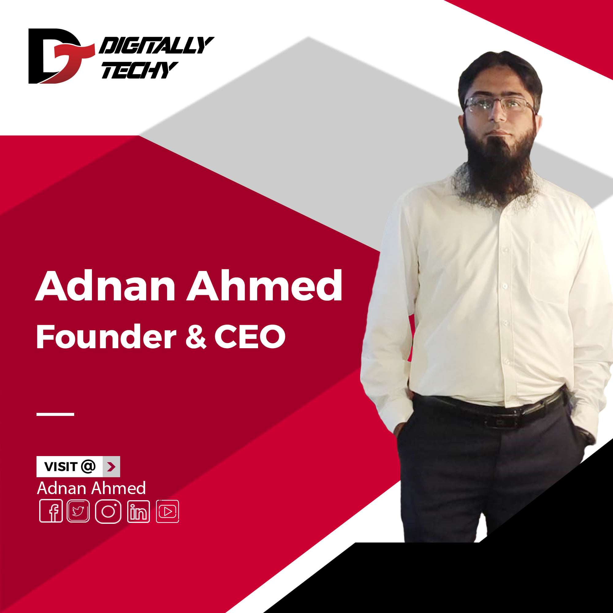 Digitally Techy - A leader is one who knows the way, goes...