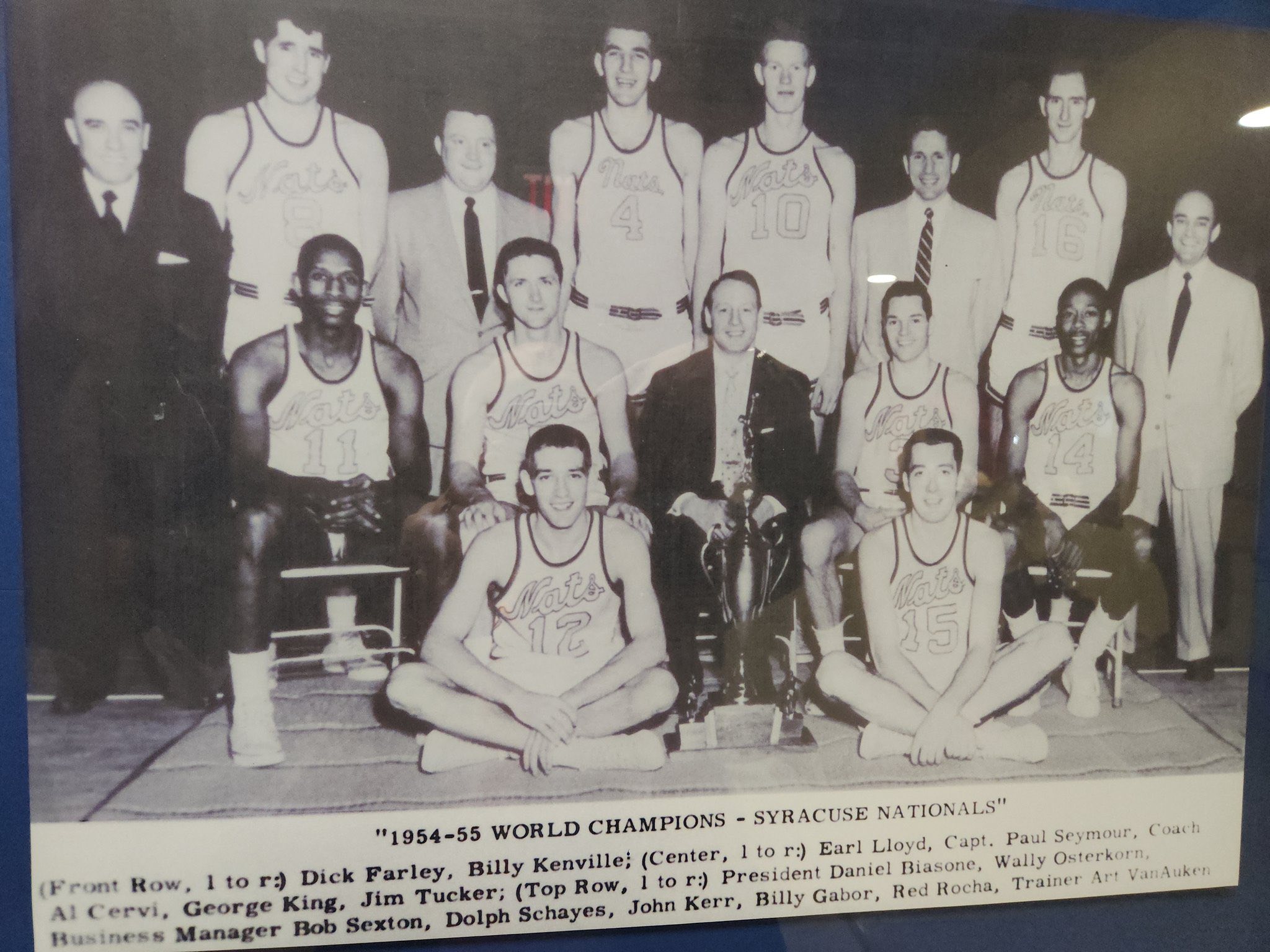 Syracuse Nationals, 1955 NBA champions