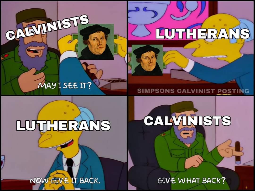 Simpsons Calvinist Posting