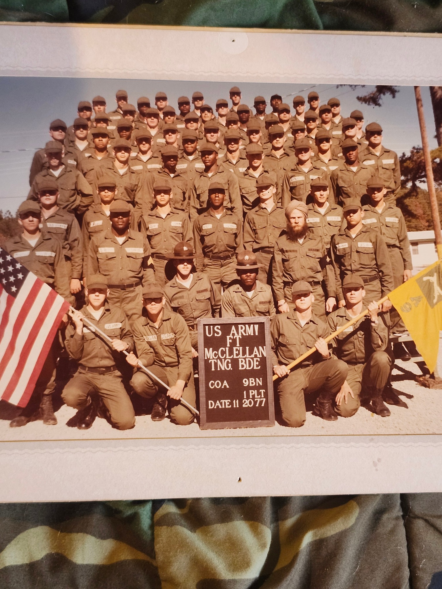 Military Basic Training Photos | Ft. McClellan 1977 A 9 1st too I am ...