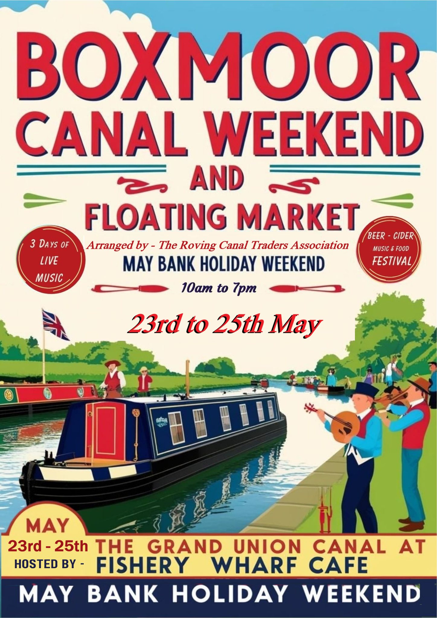 Boxmoor Canal Weekend and Floating Market - Live Folk Roots & Blues ...