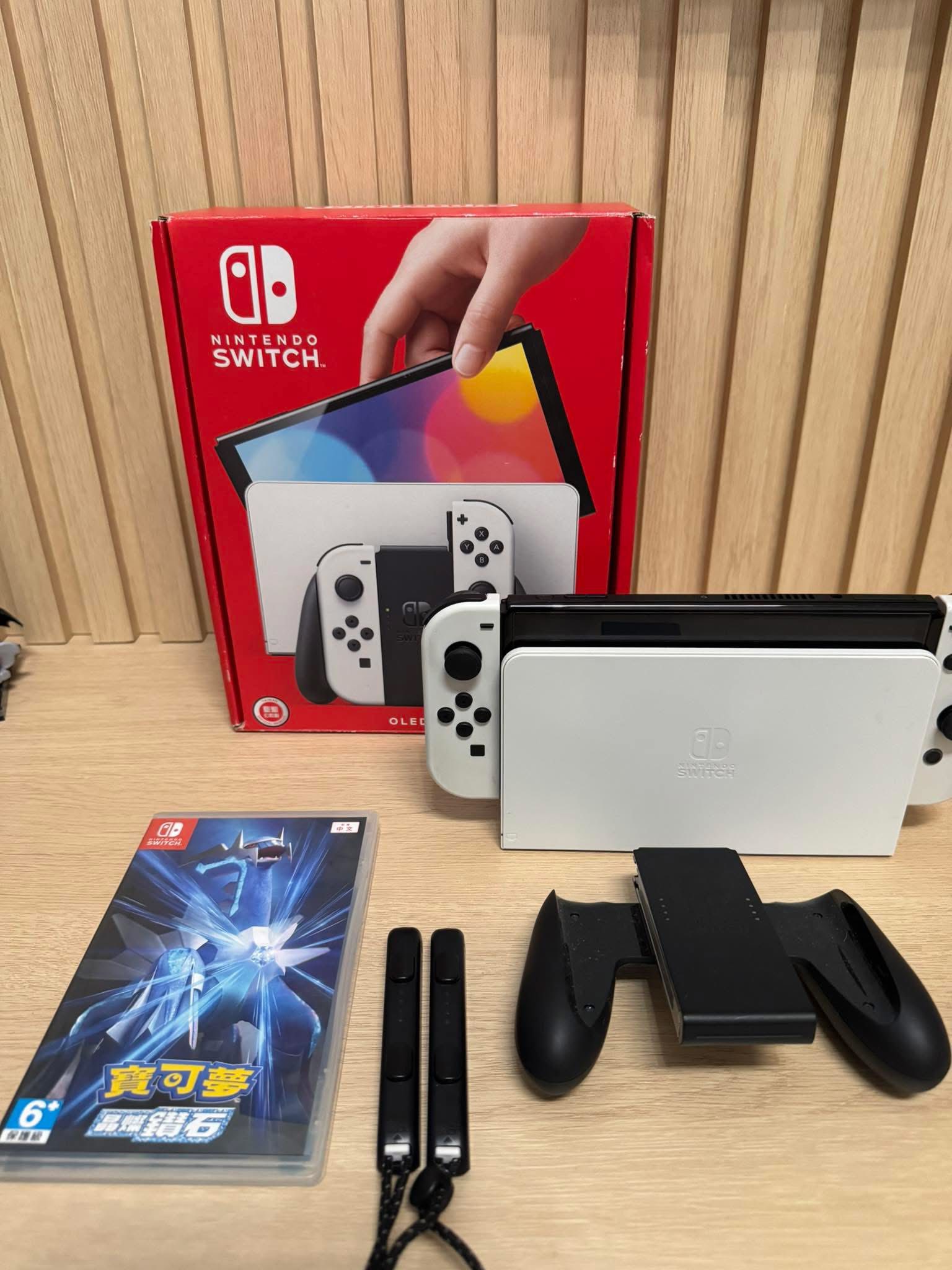 售】Switch（OLED）+寶可夢遊戲片*2