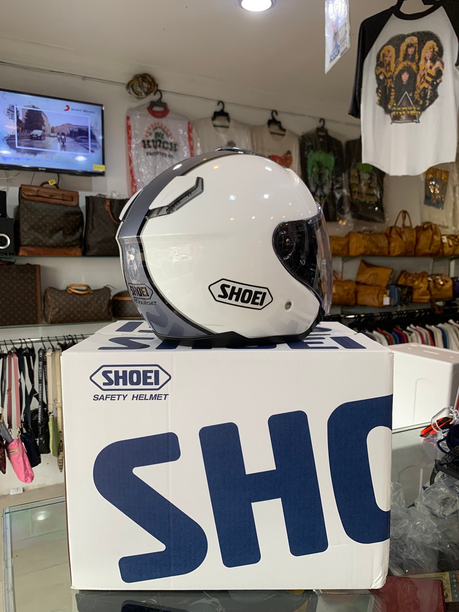 Shoei J Cruise Corso Made In Japan Size S 55/56 Rm1550 Free Pos
