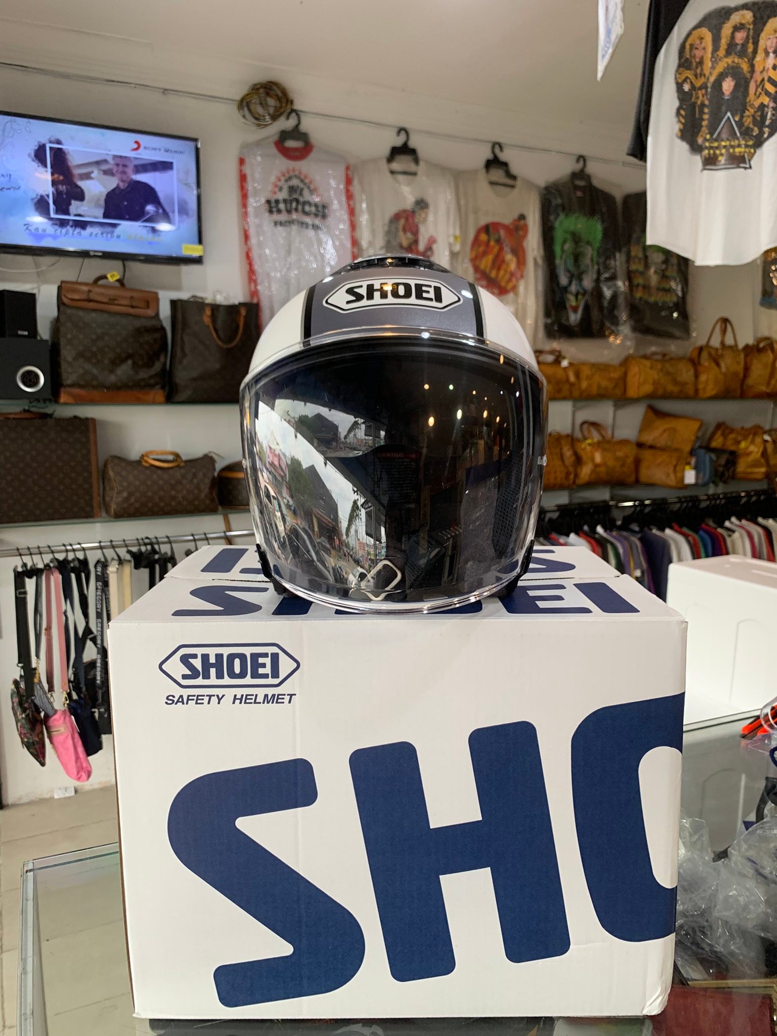 Shoei J Cruise Corso Made In Japan Size S 55/56 Rm1550 Free Pos