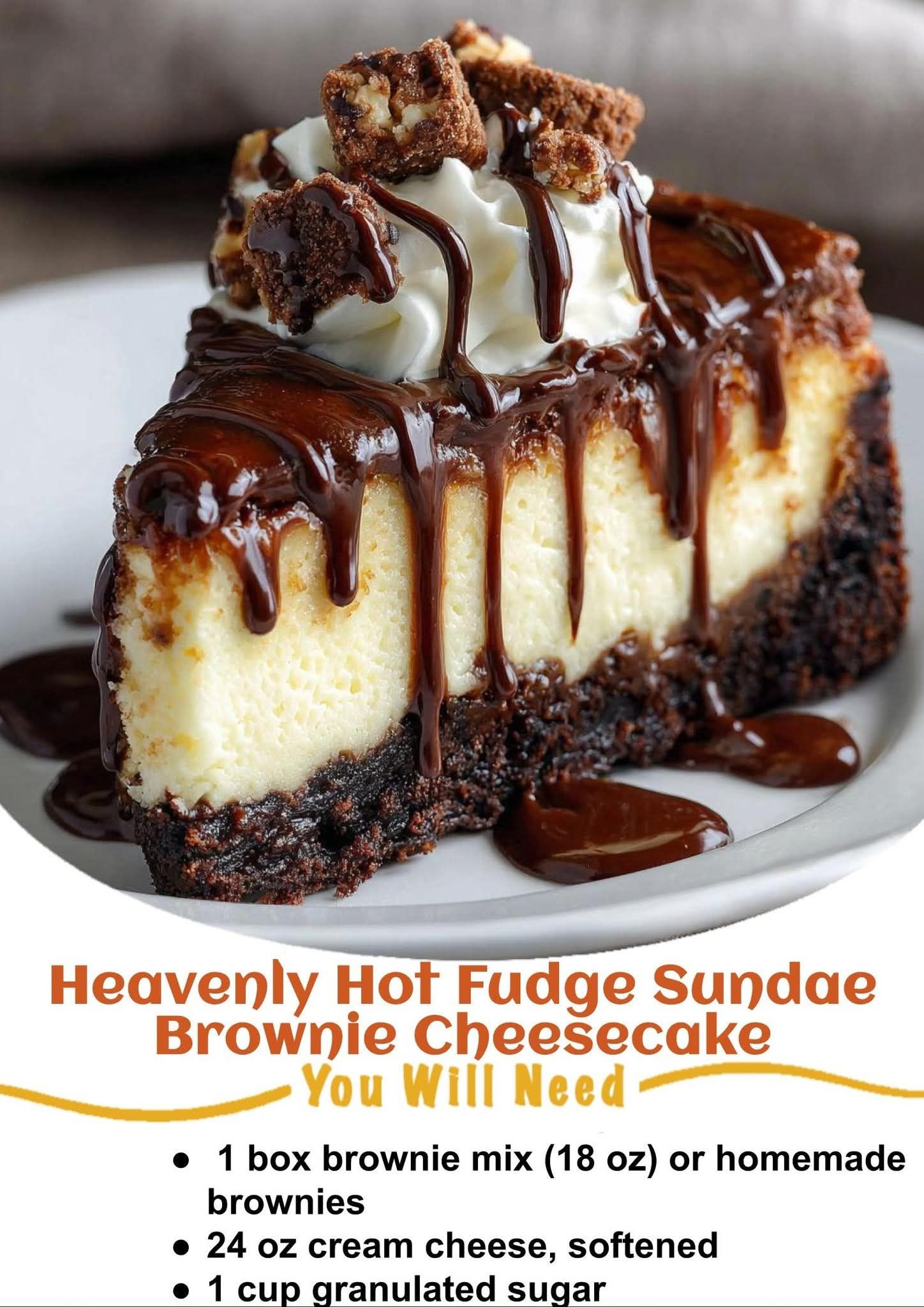 Grandma's Favorite Recipes | Heavenly Hot Fudge Sundae Brownie