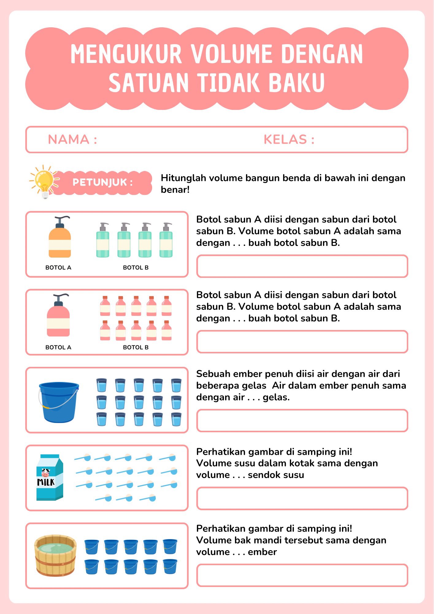 Siti Koniah - 👉 #LKPD Mengukur Luas & Volume dengan Satuan... | Facebook