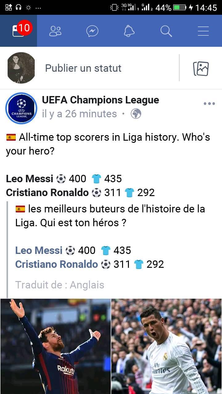 Messi Et Ronaldo Depuis Le Debut Le Meilleur Du Football Facebook