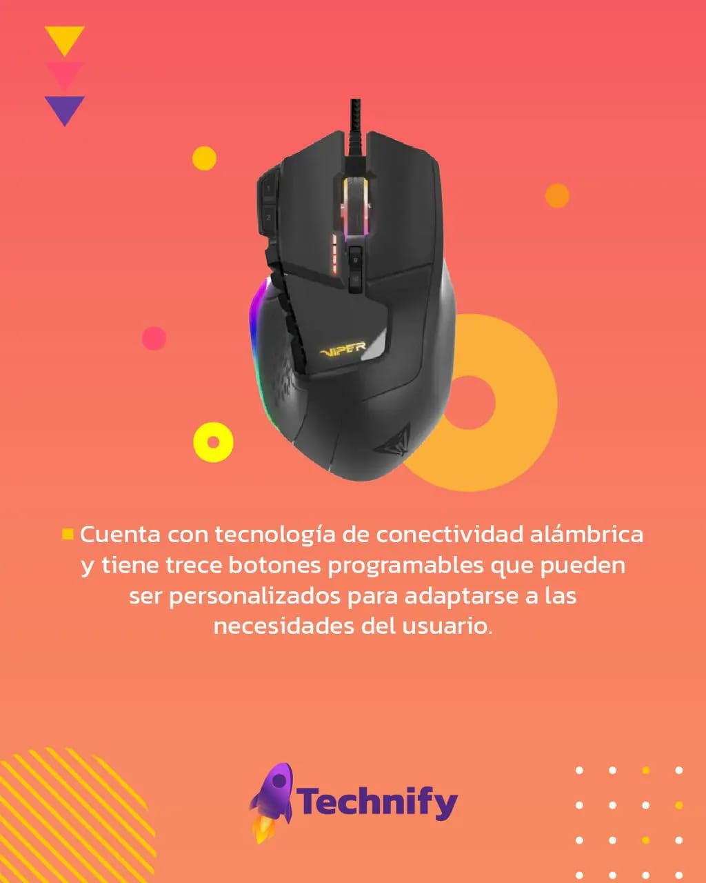 Technify - Conoce las funcionalidades del Mouse gaming...