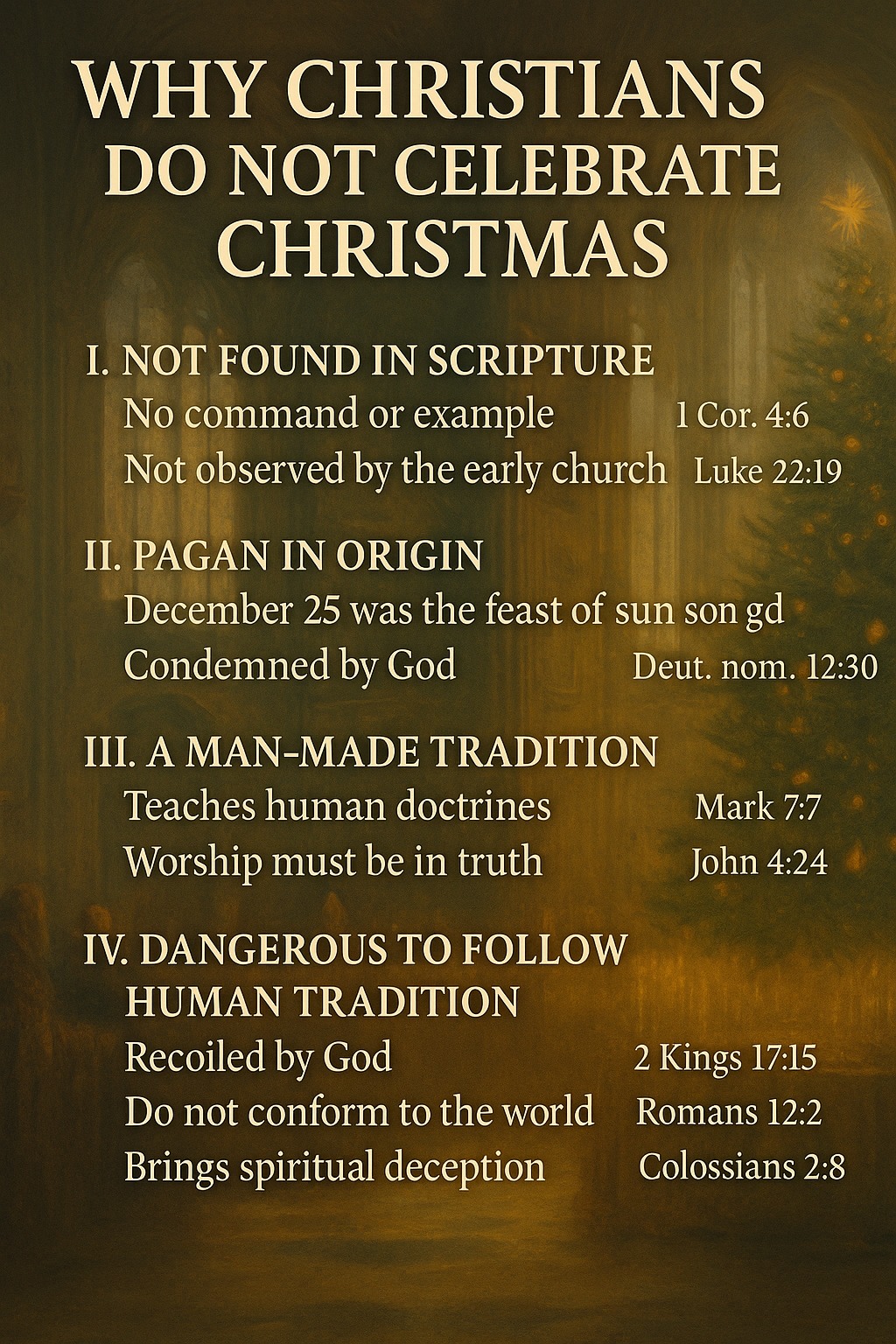 REFUTING ERROR-THE CHURCH OF CHRIST | “WHY BIBLICAL CHRISTIANS DO NOT ...