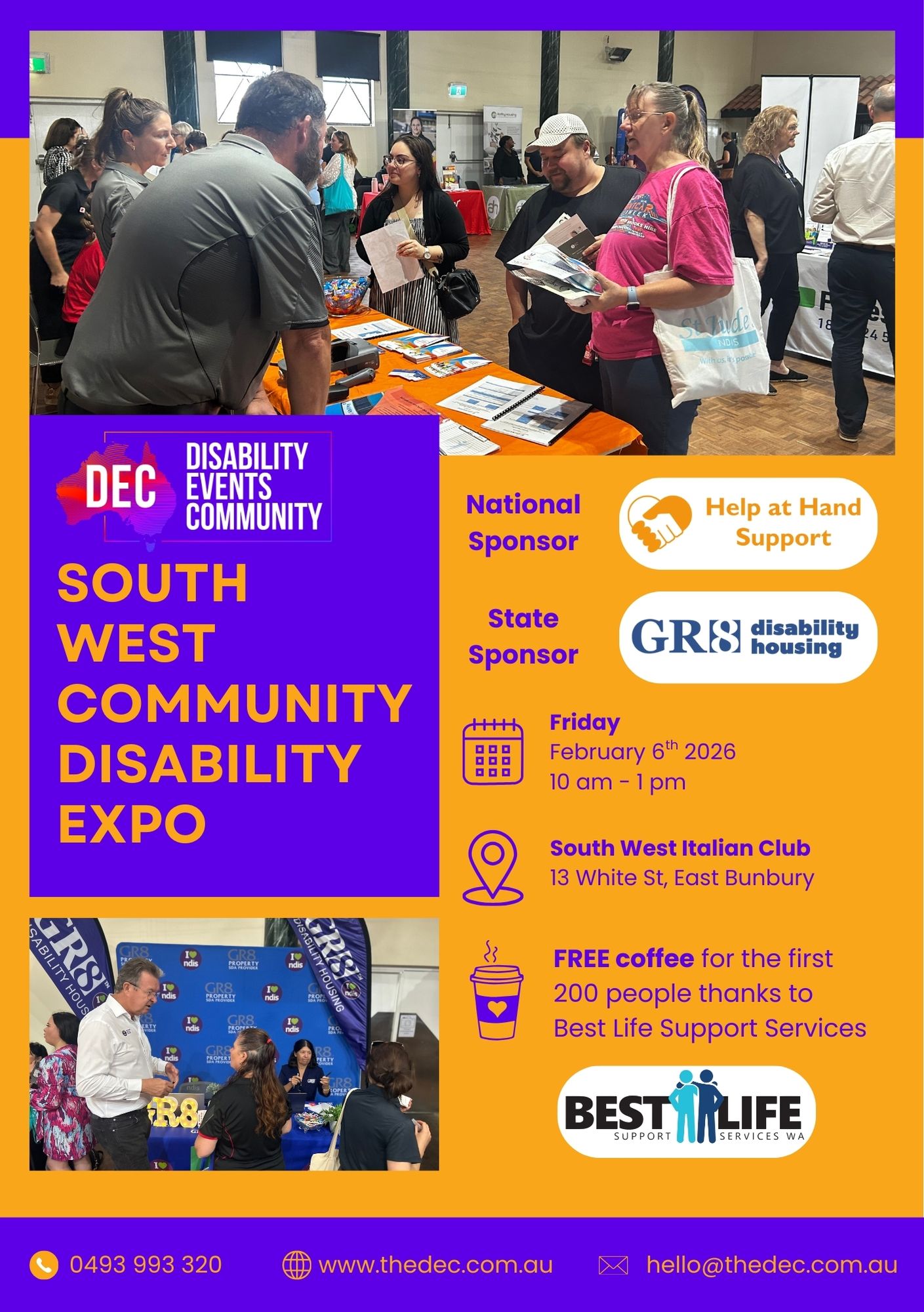 Bunbury Social Group | **The SouthWest Community Disability Expo** is ...