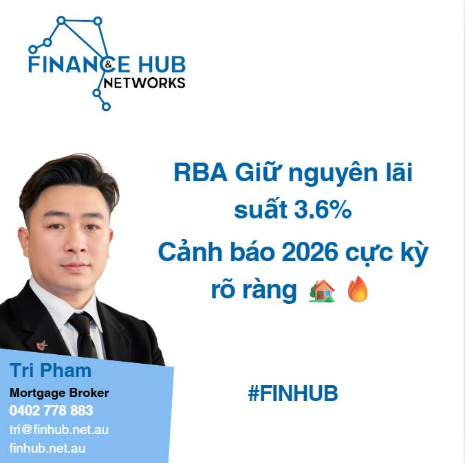 Tri - 🔔 RBA gây bất ngờ: Giữ nguyên lãi suất 3.6% – nhưng cảnh báo 2026 ...